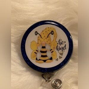 Hand crafted badge reel with alligator clip